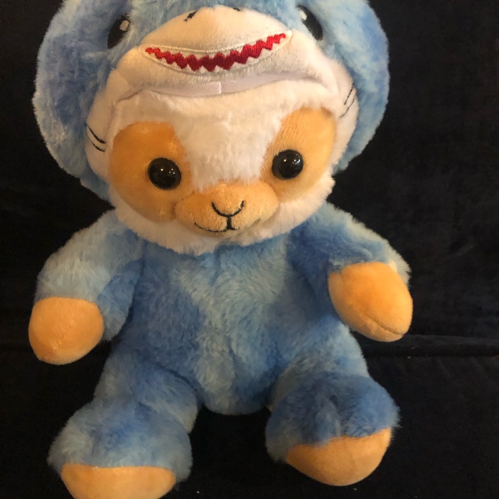 Disguiseimals llama in shark suit. Rare plush